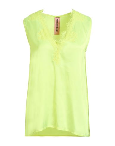 Pink Memories Woman Top Yellow Size 6 Viscose, Elastane In Yellow