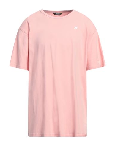 K-way Man T-shirt Pink Size 3xl Cotton, Elastane In Pink