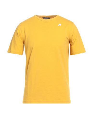 K-way Man T-shirt Marigold Size 3xl Cotton, Elastane In Multi