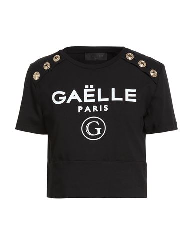Gaelle Paris Gaëlle Paris Noir Woman T-shirt Black Size 1 Cotton, Elastane In Black