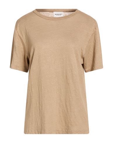 Isabel Marant Étoile Marant Étoile Woman T-shirt Khaki Size L Linen In Sand