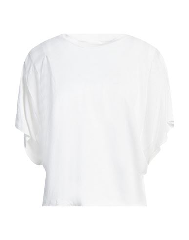 Isabel Marant Étoile Marant Étoile Woman T-shirt Off White Size M Linen In Off White