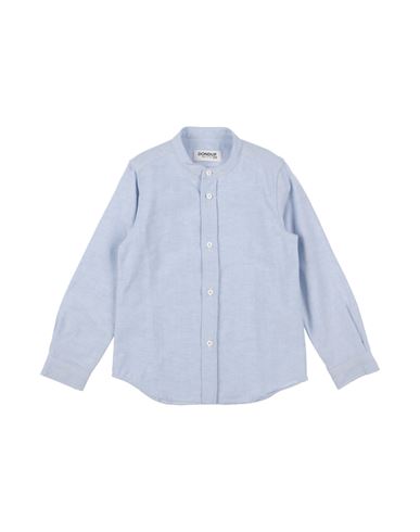 Dondup Toddler Boy Shirt Sky Blue Size 4 Cotton, Elastane In Blue