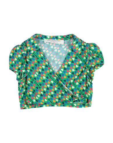 Philosophy Di Lorenzo Serafini Toddler Girl Top Green Size 4 Viscose In Green
