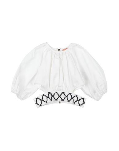 Elisabetta Franchi Toddler Girl Top White Size 4 Cotton, Elastane In White