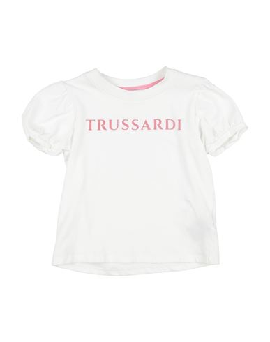 Trussardi Junior Toddler Girl T-shirt White Size 6 Cotton, Lycra In White