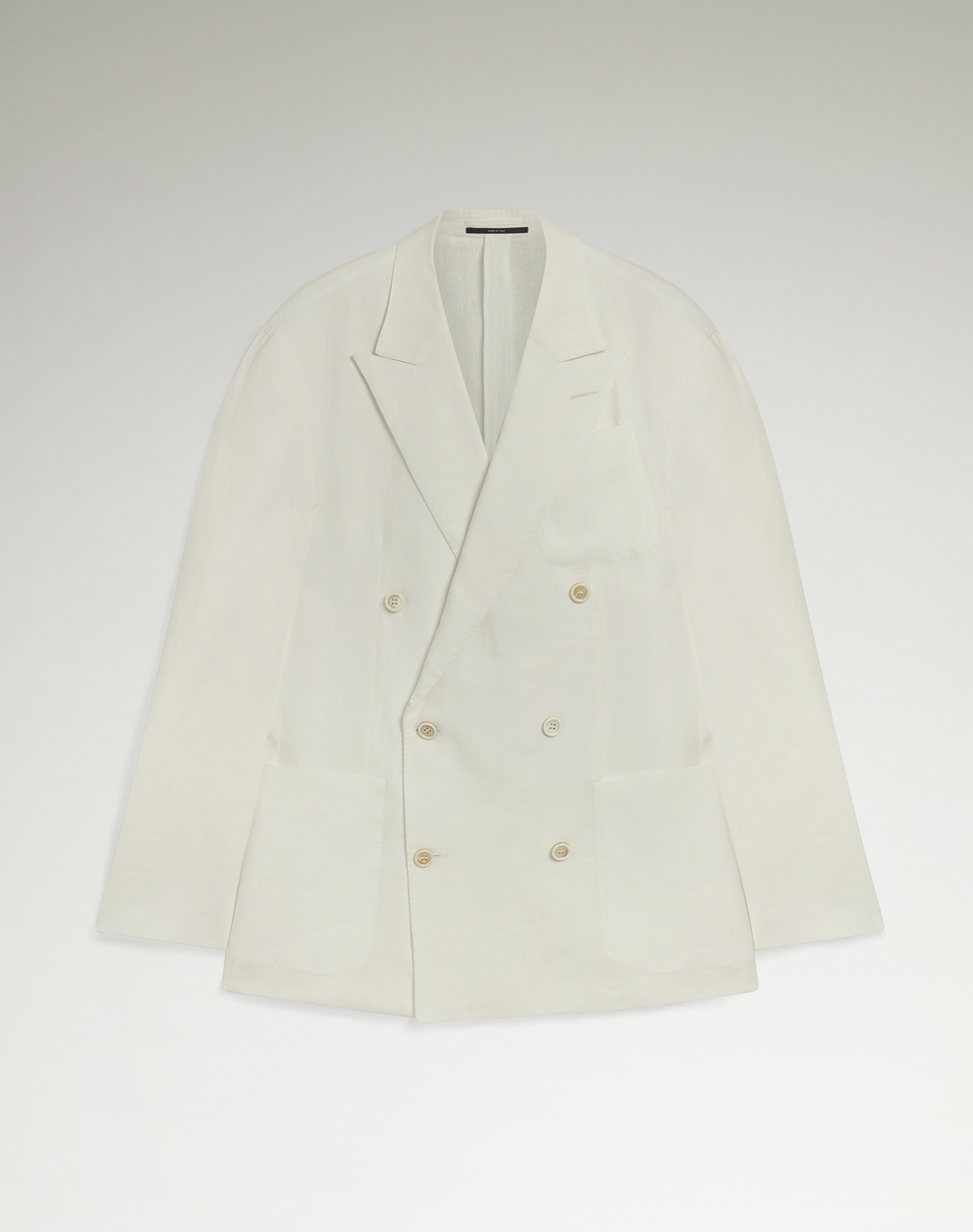 DUNHILL LIGHTWEIGHT LINEN DOUBLE BREASTED JACKET