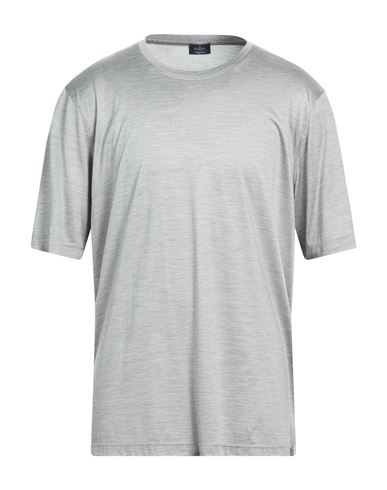 Barba Napoli Man T-shirt Light Grey Size 48 Silk In Gray