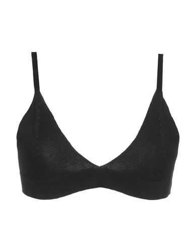 Kontatto Woman Top Black Size Onesize Viscose, Acrylic, Elastane In Black