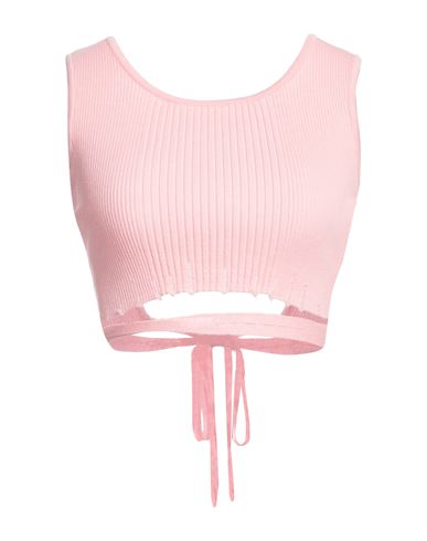 A Paper Kid Woman Top Pink Size M Viscose, Polyester In Pink