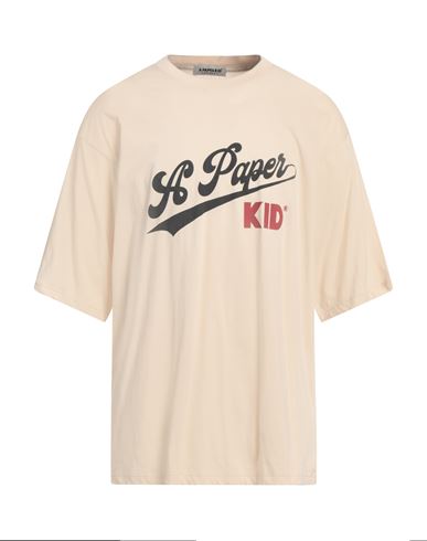 A Paper Kid Man T-shirt Beige Size Xl Cotton In Beige