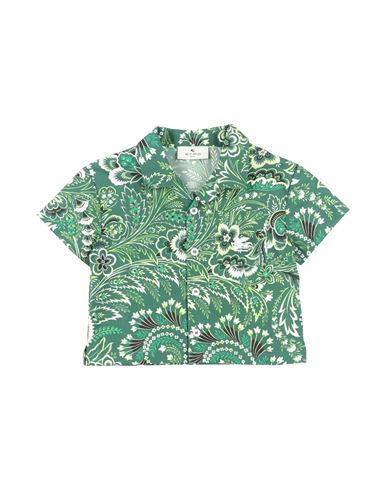 Etro Toddler Boy Shirt Green Size 6 Cotton, Polyester In Green