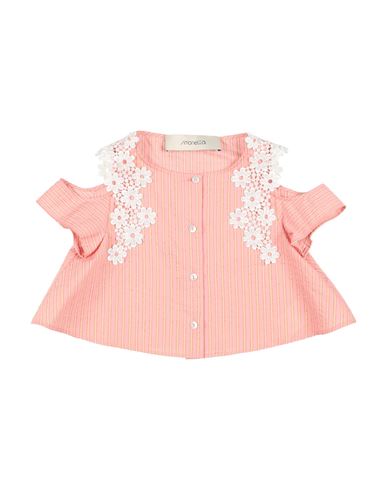 Simonetta Halo-stripe Poplin Shirt In Pink