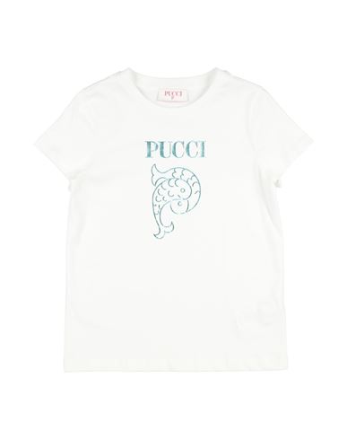 Pucci Toddler Girl T-shirt White Size 6 Cotton In White