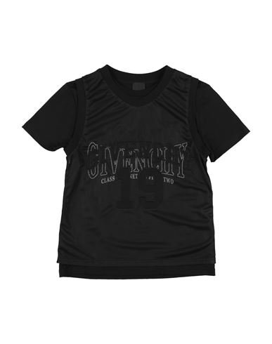 Givenchy Toddler Girl T-shirt Black Size 5 Cotton, Elastane In Black