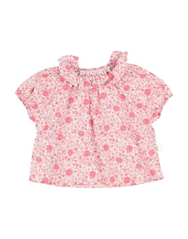 Teddy & Minou Toddler Girl Top Fuchsia Size 9 Cotton In Pink