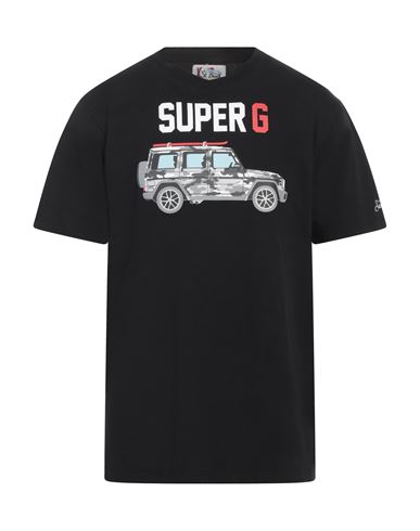 Shop Mc2 Saint Barth Man T-shirt Black Size L Cotton
