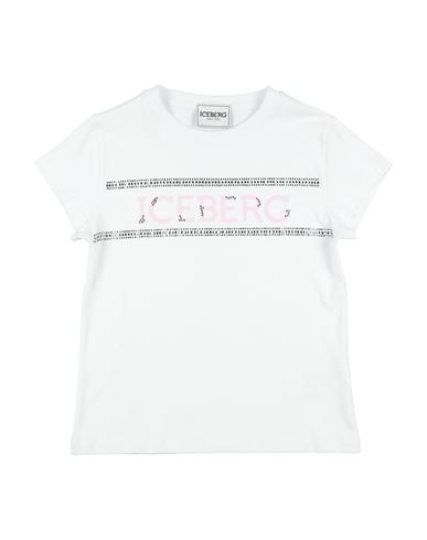 Iceberg Woman T-shirt White Size 10 Cotton In White