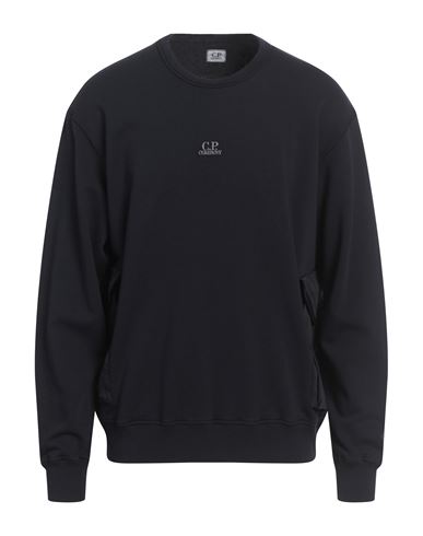 Shop C.p. Company C. P. Company Man Sweatshirt Midnight Blue Size 3xl Cotton