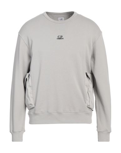 C.P. COMPANY C. P. COMPANY MAN SWEATSHIRT LIGHT GREY SIZE 3XL COTTON 