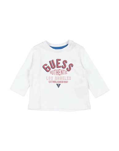 Guess Man T-shirt White Size 6 Cotton In White