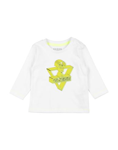 Guess Man T-shirt White Size 12 Cotton In White