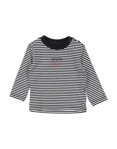 Tommy Hilfiger Man T-shirt Black Size 12 Cotton, Elastane In Black