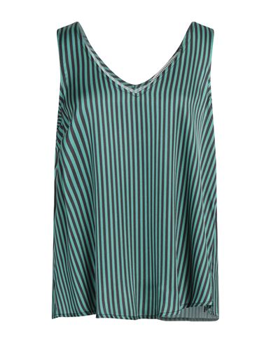 Shirtaporter Woman Top Deep Teal Size 10 Viscose In Green