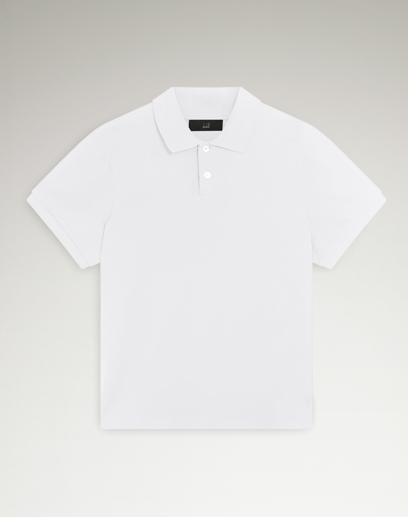 DUNHILL COTTON SILK PIQUE SHORT SLEEVE POLO 