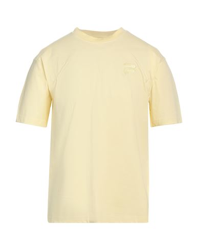 FILA FILA MAN T-SHIRT PASTEL YELLOW SIZE L COTTON