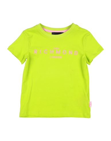John Richmond Toddler Girl T-shirt Lime Green Size 6 Cotton, Lycra In Green