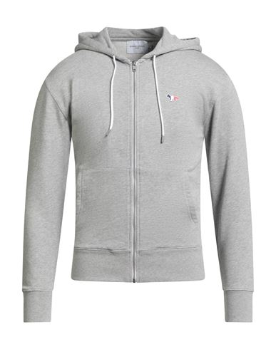 Maison Kitsuné Man Sweatshirt Grey Size M Cotton In Gray