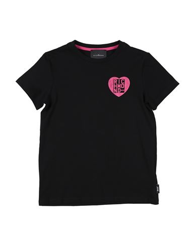 John Richmond Toddler Girl T-shirt Black Size 6 Cotton, Lycra In Black