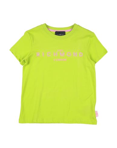 John Richmond Toddler Girl T-shirt Lime Green Size 6 Cotton, Lycra In Green