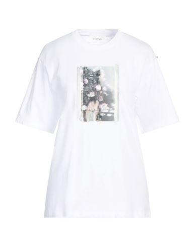 Man T-shirt White Size M Cotton