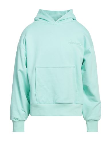Garment Workshop Man Sweatshirt Turquoise Size M Cotton
