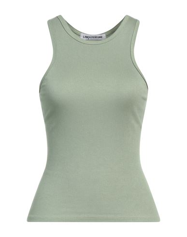 Lança Perfume Woman Tank Top Sage Green Size L Viscose, Elastane
