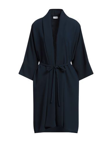Rue Du Bac Woman Overcoat & Trench Coat Midnight Blue Size 10 Polyester In Blue