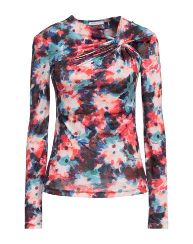 PATRIZIA PEPE PATRIZIA PEPE WOMAN TOP RED SIZE 1 POLYESTER, ELASTANE 