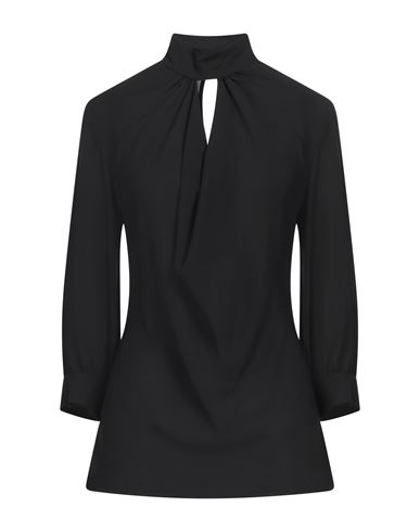 Rue Du Bac Woman Top Black Size 6 Polyester In Black