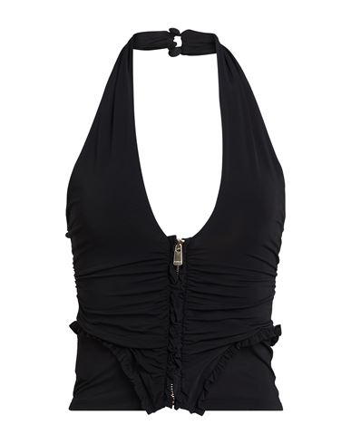 Pinko Woman Top Black Size L Viscose, Elastane In Black