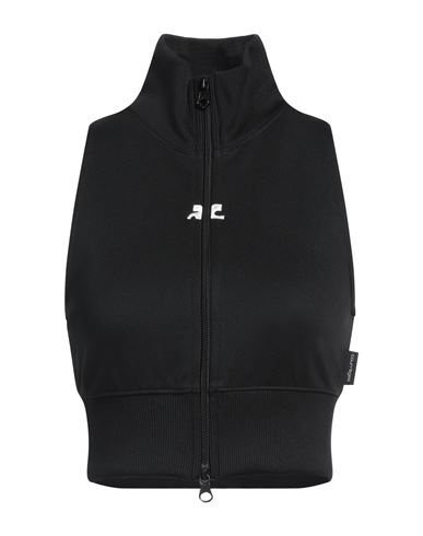 Courrèges Courreges Pre Cropped Track Vest In Black