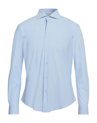 Brian Dales Man Shirt Light Blue Size 17 ½ Nylon, Elastane In Blue