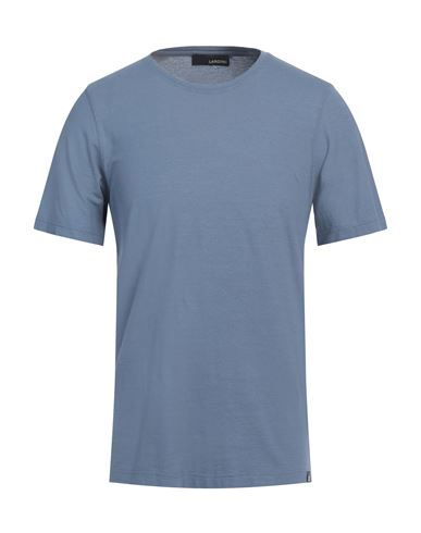 Lardini Man T-shirt Pastel Blue Size 46 Cotton In Blue