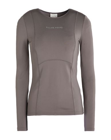 Filling Pieces Woman T-shirt Taupe Size Xs Polyester, Elastane In Grey