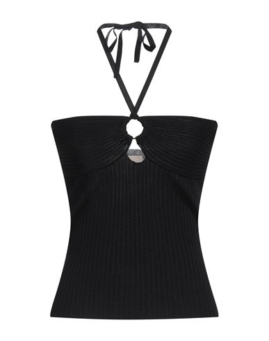Kaos Jeans Woman Top Black Size M Viscose, Polyamide In Black
