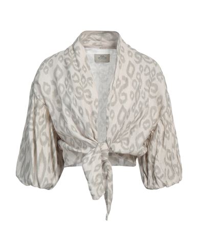 Mr Mood Woman Top Off White Size Onesize Linen In Off White