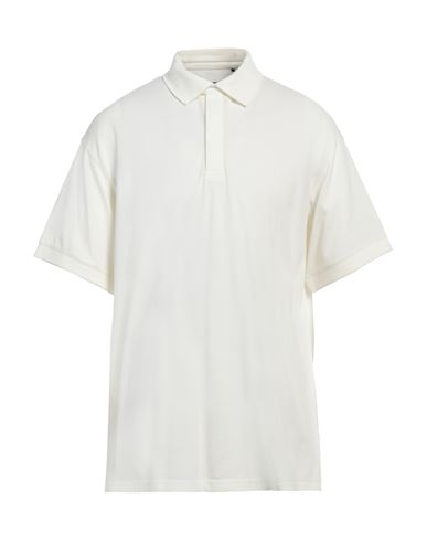 Y-3 Man Polo Shirt White Size L Cotton In White