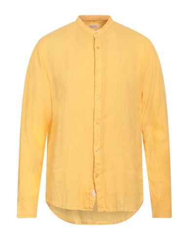 Impure Man Shirt Yellow Size Xl Linen In Yellow
