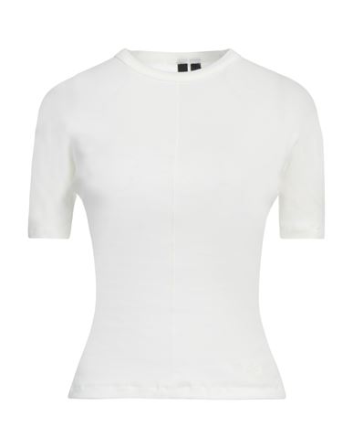 Y-3 Woman T-shirt White Size M Organic Cotton In White
